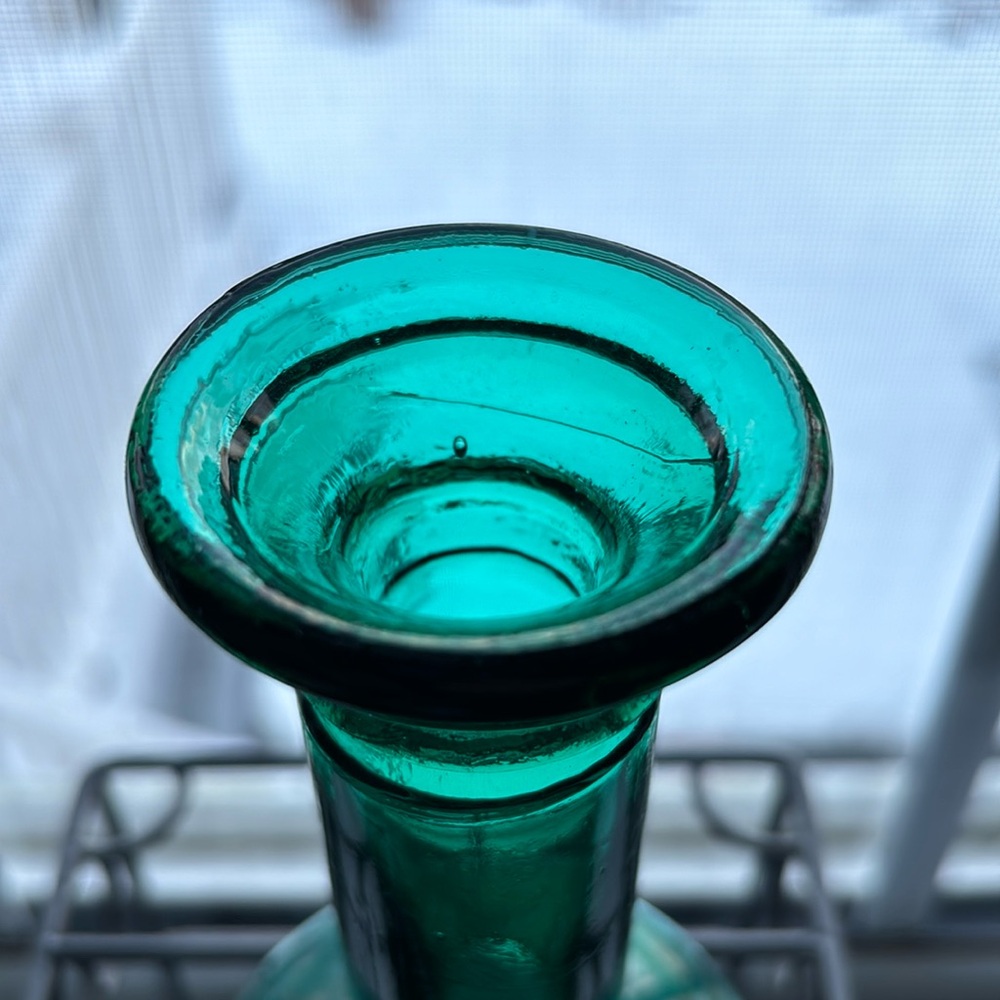 Glass Taper Candle Holders/ Bud Vase Emerald Jade green NWOT “Gorgeous Designs” - Picture 6 of 16